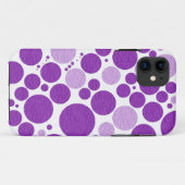 Paarse pokpunten naadloze textuurwandachtergrond Case-Mate iPhone case (Achterkant (horizontaal))