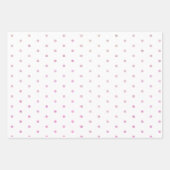 Paarse poladots bloemen en kunst in moedertaal inpakpapier vel (Voorkant 3)