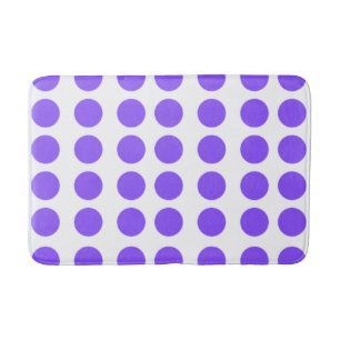 Paarse poladots design badmat