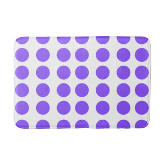 Paarse poladots design badmat