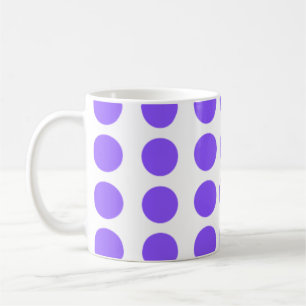 Paarse poladots design koffiemok