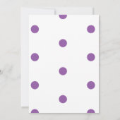 Paarse poladots op witboek (Achterkant)