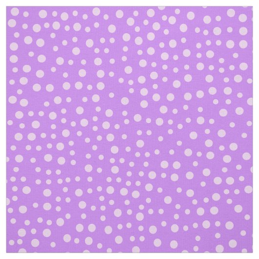 Paarse poladots Pattern Stof (Swatch)