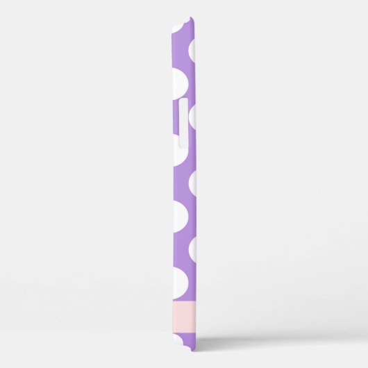 Paarse poladots, poolvlek, Jouw naam Case-Mate iPhone Case (Achterkant / Rechts)