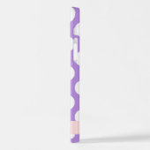 Paarse poladots, poolvlek, Jouw naam iPhone Hoesje (Linkerkant)