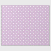 Paarse Polka Dot Cadeaupapier (Vlak)