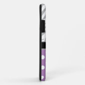 Paarse Polka Dot Faded Zebra Print iPhone 5 Hoesje (Achterkant/rechts)
