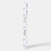 Paarse Polka Dot Hearts Case-Mate iPhone Case (Achterkant / Rechts)