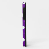 Paarse Polka Dot iPhone 5 Hoesje (Achterkant/links)