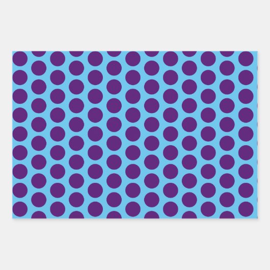 Paarse Polka Dot Leuk Art Wrap Craft Paper (Voorkant 3)