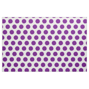 Paarse Polka Dot Stof