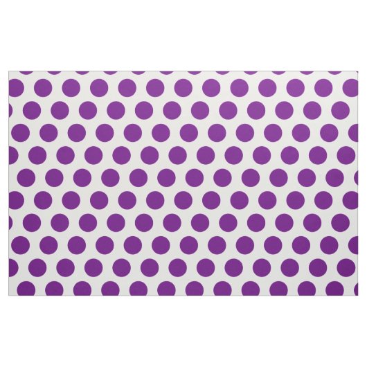 Paarse Polka Dot Stof (Yard (91,4 cm))