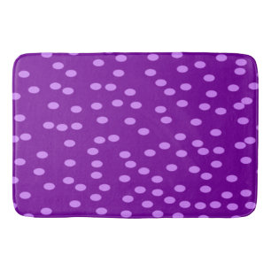 Paarse Polka Dots Badmat