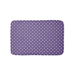 Paarse Polka Dots Bath Mat