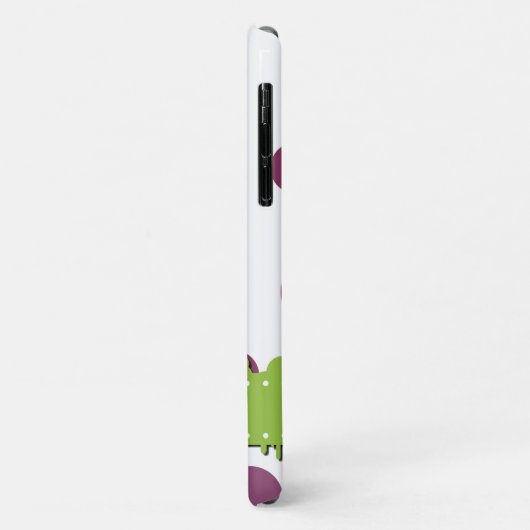 Paarse Polka Dots, Green Polka Dots, Monogram Case-Mate iPhone Case (Achterkant/links)