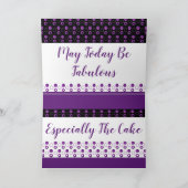 Paarse Polka Dots Kaart (Binnen)