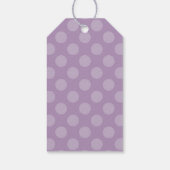 Paarse Polka Dots, Polka Dot Pattern, Bat Mitzvah Cadeaulabel (Achterkant)