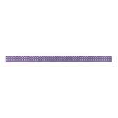 Paarse Polka Dots Ribbon Satijnen Lint (Voorkant)