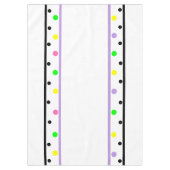 Paarse Polka Dots Tafelkleed (Voorkant)