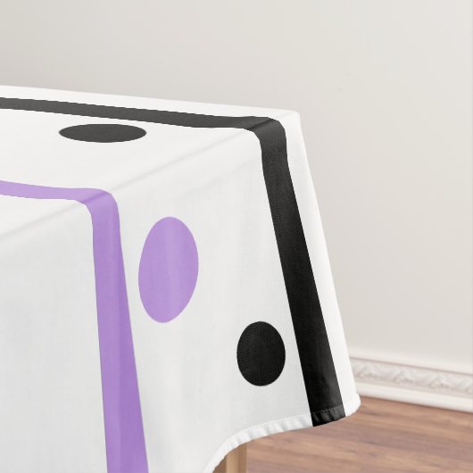 Paarse Polka Dots Tafelkleed (Voorbeeld)