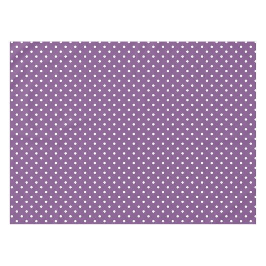 Paarse Polka Dots Tafelkleed (Voorkant (Horizontaal))
