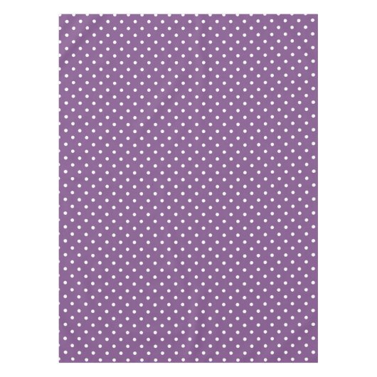 Paarse Polka Dots Tafelkleed (Voorkant)