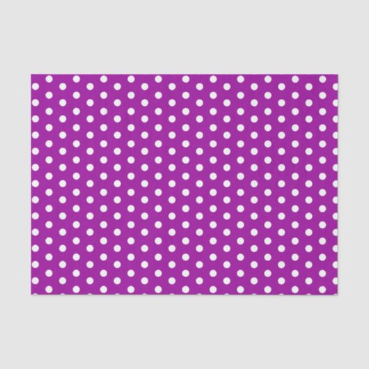 Paarse Polka Dots Tissuepapier (Voorkant)