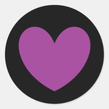 Paarse polka harten zwart