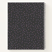 Paarse Polka Oma Foto Notitieboek (Achterkant)