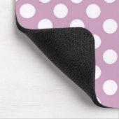 Paarse Polka Party Moderne Pastel Muismat (Hoek)