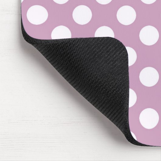 Paarse Polka Party Moderne Pastel Muismat (Hoek)