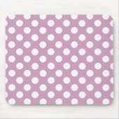 Paarse Polka Party Moderne Pastel Muismat (Voorkant)
