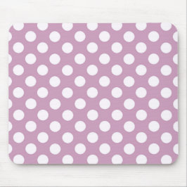 Paarse Polka Party Moderne Pastel Muismat