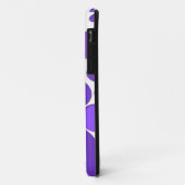 paarse polka-stippen Case-Mate iPhone case (Achterkant/links)