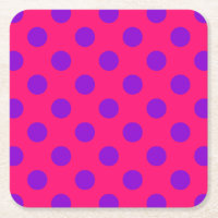 Paarse polka-stippen op kruising