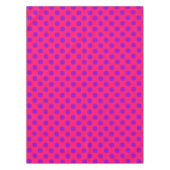 Paarse polka-stippen op kruising tafelkleed (Voorkant)