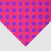 Paarse polka-stippen op kruising tissuepapier (Detail)