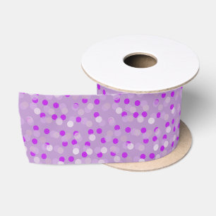 paarse polka stippen satijnen lint