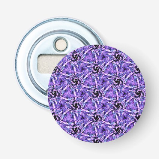 Paarse Polsslag Button Flesopener (Voorkant)