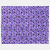 Paarse Polsslag Fleece Deken (Voorkant (Horizontaal))