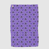 Paarse Polsslag Golfhanddoek (Voorkant)