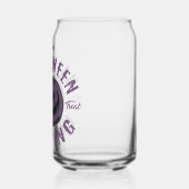 Paarse pompoen Halloween Glass Blikvorm Glas (Links)