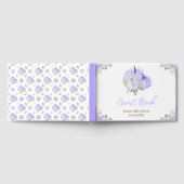 Paarse pompoenen Baby shower Gastenboek (Volledig)