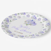 Paarse pompoenen Baby shower Papieren Bordje (Gekanteld)