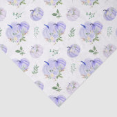 Paarse pompoenen Bloemen Tissuepapier (Detail)