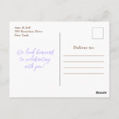 Paarse Pompoenen Bloemige Verjaardagsfeestje Briefkaart (Achterkant)