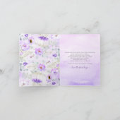 Paarse pompoenen Herfst Baby shower dank u Bedankkaart (Binnen)