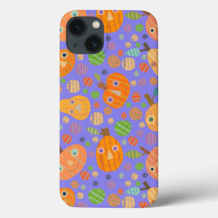Paarse pompoenpatch Case-Mate iPhone case