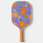 Paarse pompoenpeddel pickleball paddle (Voorkant)