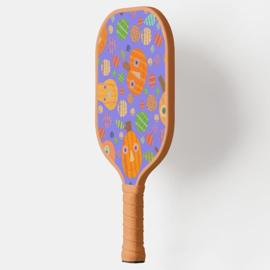Paarse pompoenpeddel pickleball paddle (Links)
